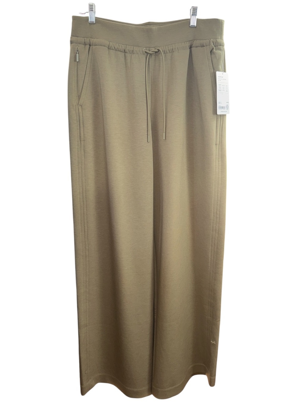 Athleta Allure High Rise Wide Leg Pant size XL Tall olive green - Picture 4 of 10